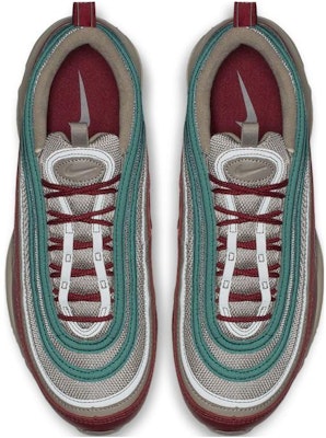 Nike Air Max 97 Light Taupe Geode Teal Team Red AQ4126-202 Shop Nike Air Max 97 Light Taupe Geode Teal Team Red AQ4126-202