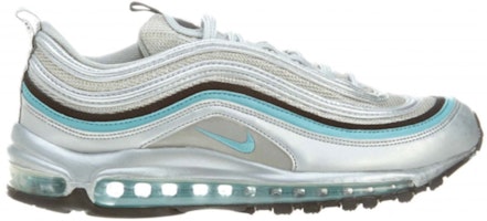 Nike Air Max 97 Metallic Silver Mineral Blue 312641-018 Nike Air Max 97 Metallic Silver Mineral Blue 312641-018