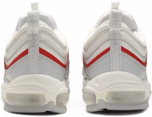 Air max 97 white pure platinum university red sales