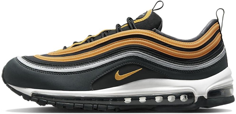 耐吉 Air Max 97 低幫 跑步鞋 男款 黑黃色 Buy 耐吉 Air Max 97 低幫 跑步鞋 男款 黑黃色