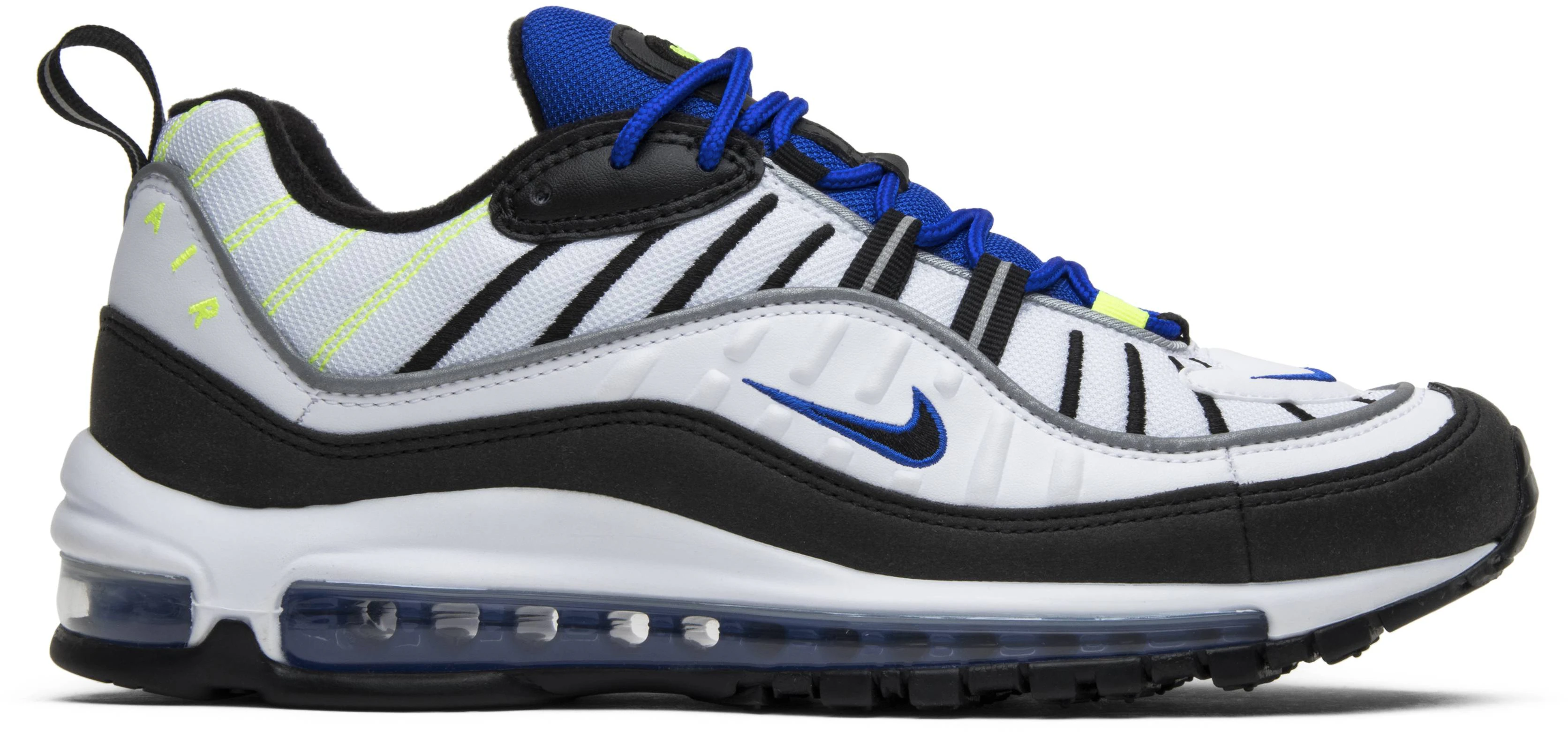 Air max 98 top white blue black