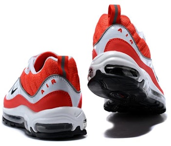 Nike Air Max 98 運動舒適 防滑耐磨 低幫 跑步鞋 男款 紅灰 Shop Nike Air Max 98 運動舒適 防滑耐磨 低幫 跑步鞋 男款 紅灰
