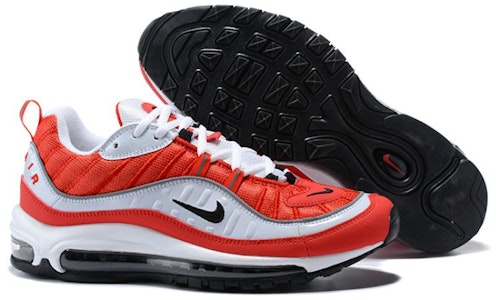 Nike Air Max 98 運動舒適 防滑耐磨 低幫 跑步鞋 男款 紅灰 Purchase Nike Air Max 98 運動舒適 防滑耐磨 低幫 跑步鞋 男款 紅灰