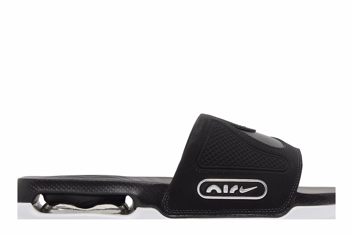 Nike Air Max Cirro Slides 'Black Metallic Silver'