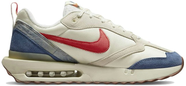 Lookbook Nike Air Max Dawn 'Coconut Milk Track Red' Lelaki Perempuan Sneakers DV1487-162