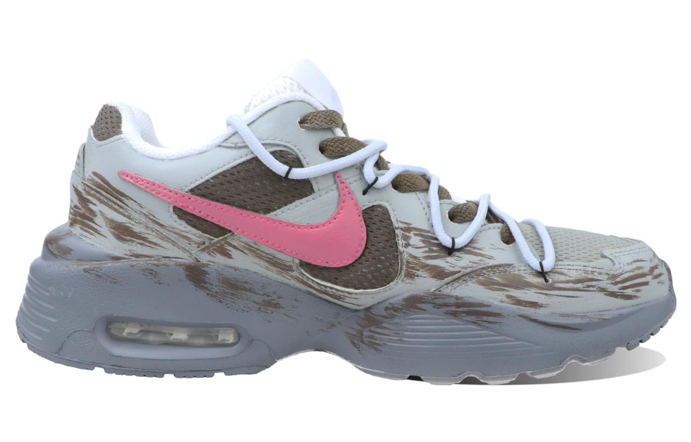 Order 【訂製球鞋】 Nike Air Max Fusion 生化危機 舒適百搭 低幫 跑步鞋 男款 灰粉