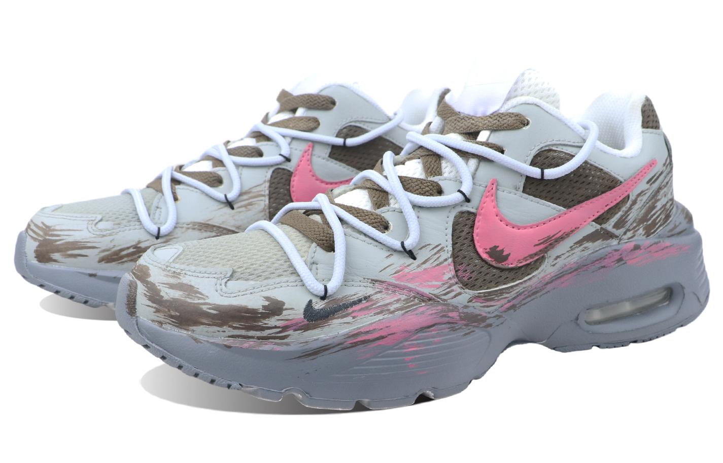 Lookbook 【訂製球鞋】 Nike Air Max Fusion 生化危機 舒適百搭 低幫 跑步鞋 男款 灰粉