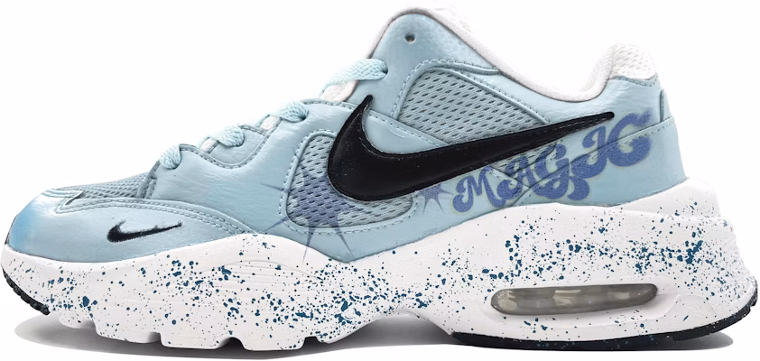 【定製球鞋】Nike Air Max Fusion 潑墨 復古經典 輕盈抗震 輕便 低幫 跑步鞋 男款 藍色 Buy 【定製球鞋】Nike Air Max Fusion 潑墨 復古經典 輕盈抗震 輕便 低幫 跑步鞋 男款 藍色