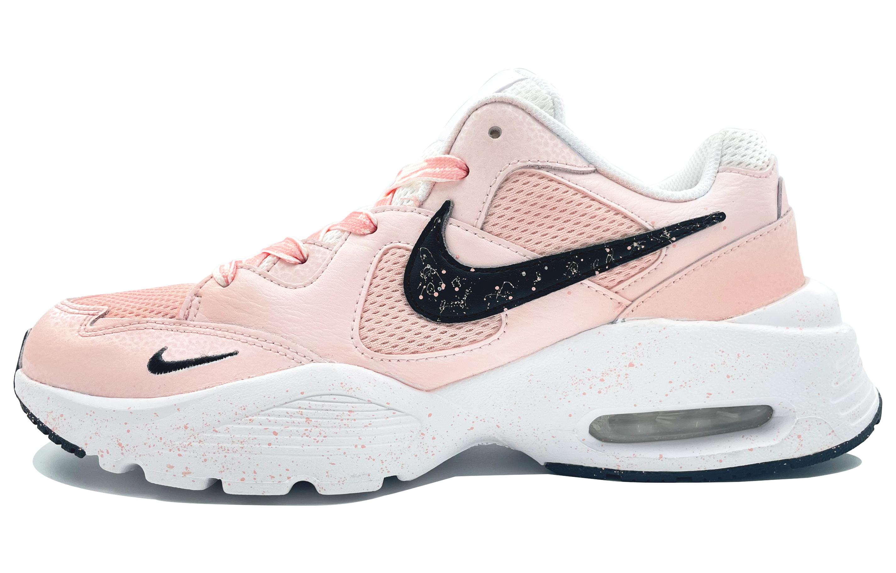 Buy 【定制球鞋】Nike Air Max Fusion 塗鴉 復古經典 輕盈抗震 輕便 低幫 跑步鞋 男款 粉色