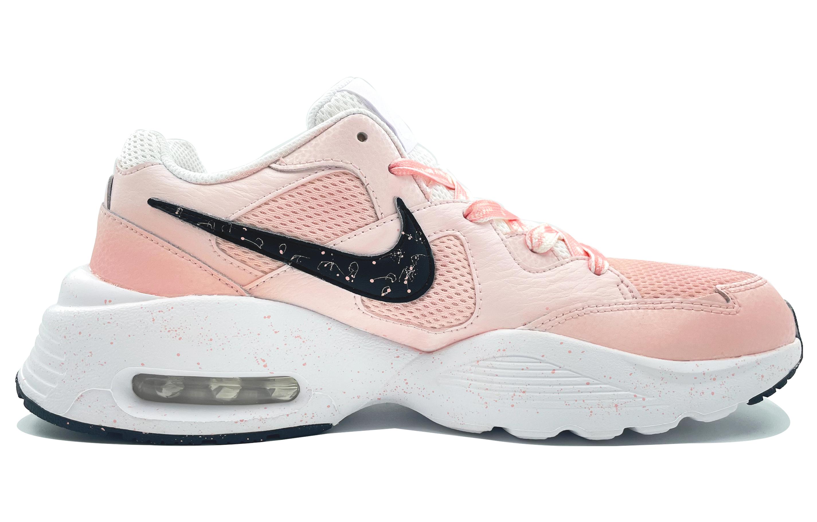 Order 【定制球鞋】Nike Air Max Fusion 塗鴉 復古經典 輕盈抗震 輕便 低幫 跑步鞋 男款 粉色