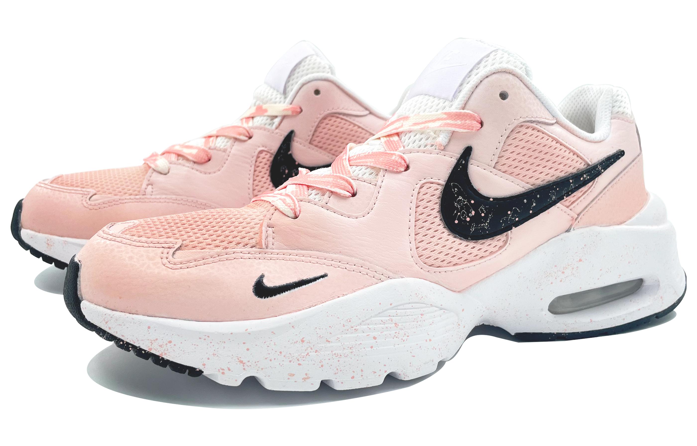 Lookbook 【定制球鞋】Nike Air Max Fusion 塗鴉 復古經典 輕盈抗震 輕便 低幫 跑步鞋 男款 粉色