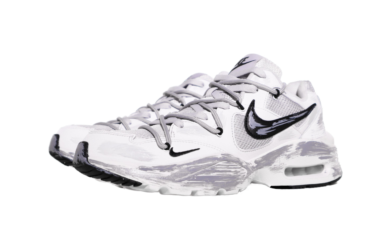Lookbook 【定制球鞋】 Nike Air Max Fusion 復古經典 鹽奶煙燻 耐磨防滑 低幫 生活休閒鞋 男款 水泥灰