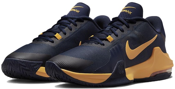 耐克 Air Max Impact 4 '午夜海军蓝大学金' DM1124-401 Lookbook 耐克 Air Max Impact 4 '午夜海军蓝大学金' DM1124-401