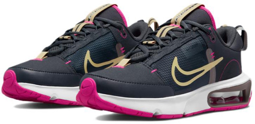 (Youth) Nike Air Max Intrlk SE 'Off Noir Mtlc Gold Star Pink Prime' DJ0011-001 Lookbook (Youth) Nike Air Max Intrlk SE 'Off Noir Mtlc Gold Star Pink Prime' DJ0011-001