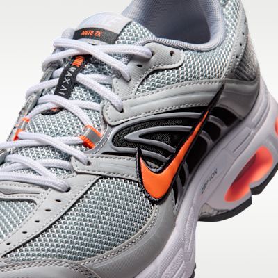 Sizing Nike Air Max Moto 2K Two-Tone White/Pure Platinum/Wolf Grey/Total Orange IU7904-100