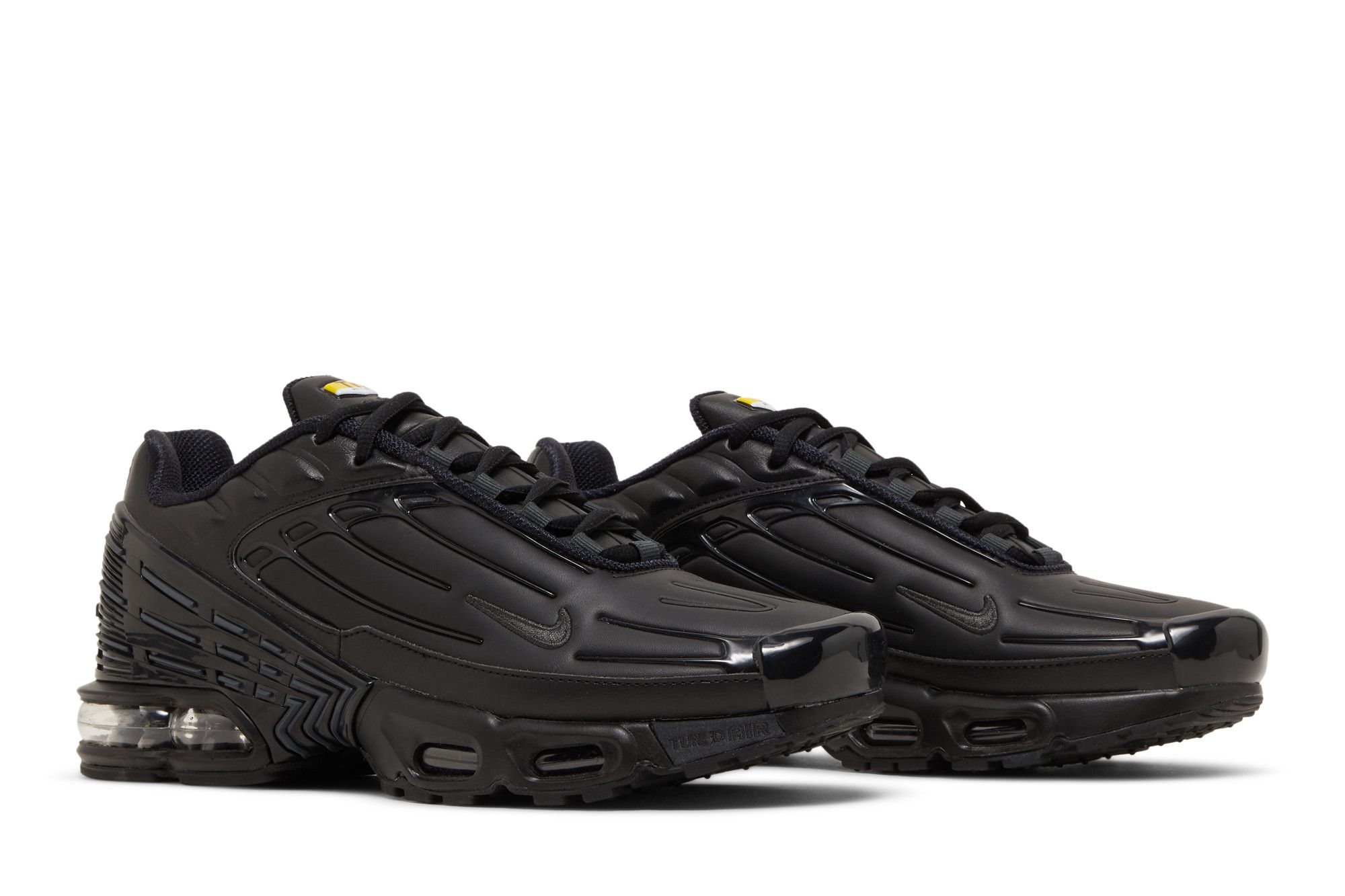 Cheap Nike Air Max Plus 3 Kulit 'Triple Black' Hitam CK6716-001