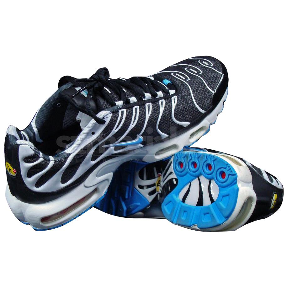 Shop ナイキ エア マックス プラス 'ブラック ビビッド ブルー' 604133-944 604133-944