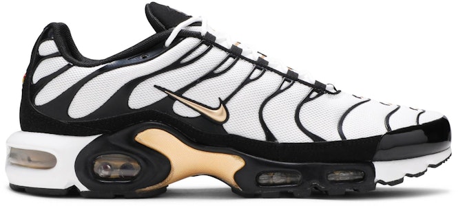 耐吉 Air Max Plus 低筒 跑步鞋 男款 黑白金 Buy 耐吉 Air Max Plus 低筒 跑步鞋 男款 黑白金