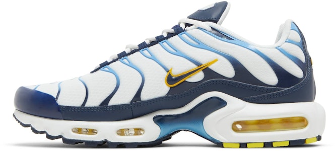 Nike Air Max Plus 'Putih Biru Emas' CT1094-100 Lookbook Nike Air Max Plus 'Putih Biru Emas' CT1094-100