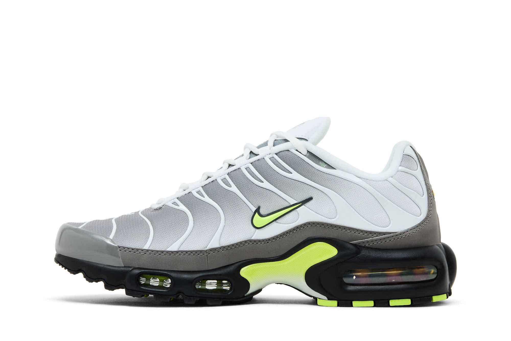 Shop Nike Air Max Plus 'White Pearl Grey Neon' IQ0288-100