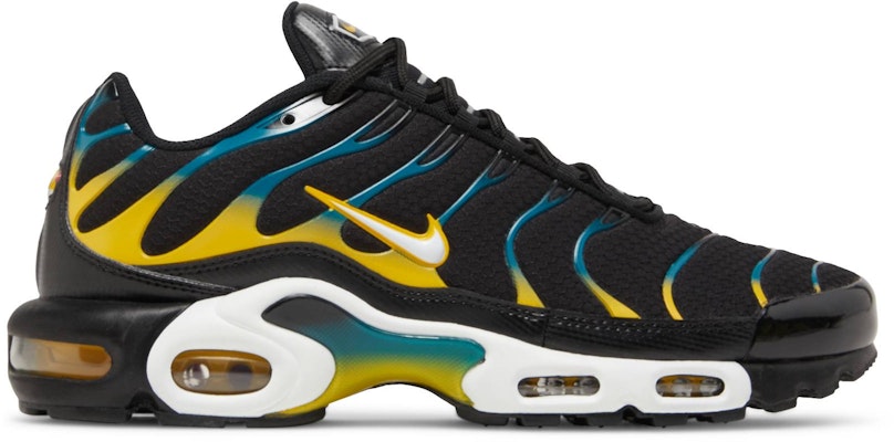 Nike air max plus blue and yellow hot sale