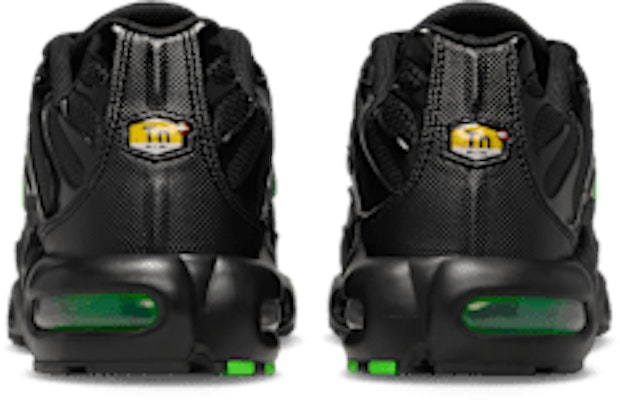 Nike Air Max Plus Black/Black/Green Strike DM0032-024 Details for Nike Air Max Plus Black/Black/Green Strike DM0032-024