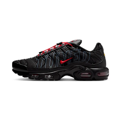 Nike Air Max Plus Black/Wolf Grey/Metallic Silver/University Red
