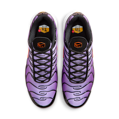 Shop Nike Air Max Plus G Zapatos de Golf Morado/Negro/Naranja Total FZ4150-500