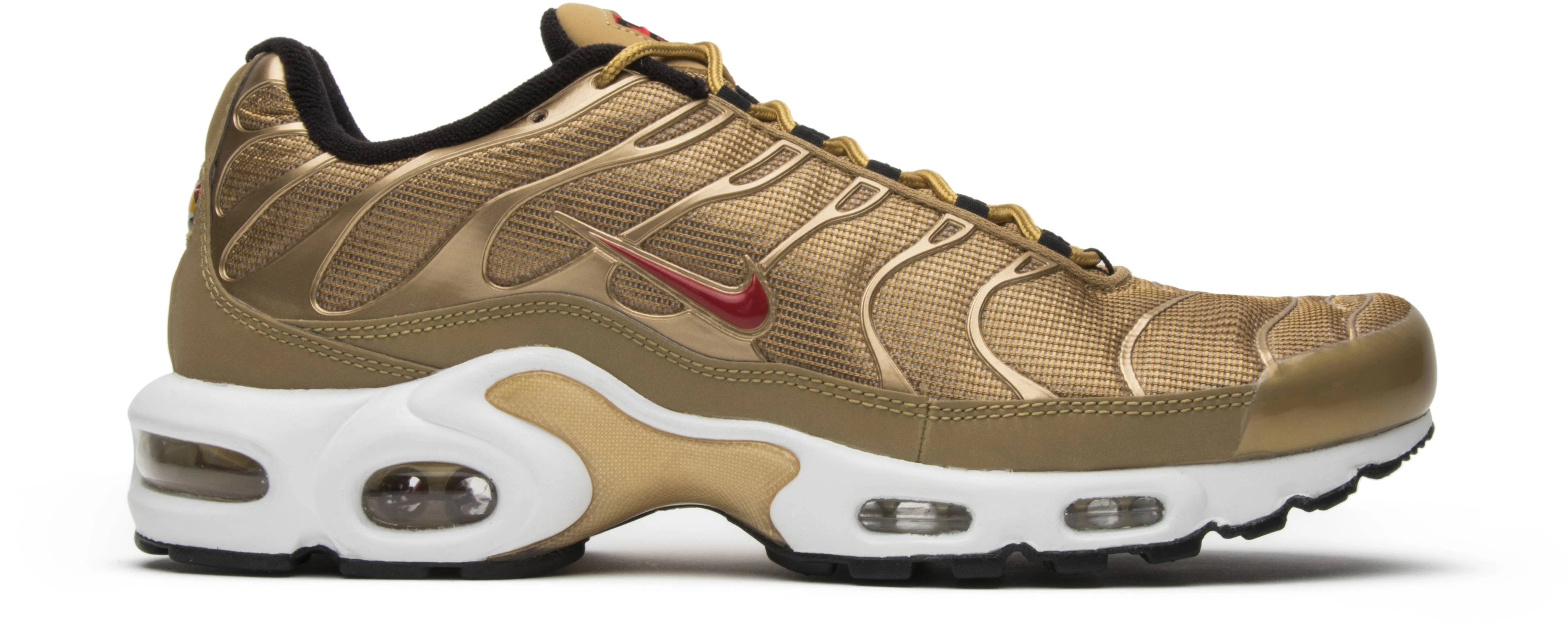 Metallic gold nike air max plus hotsell
