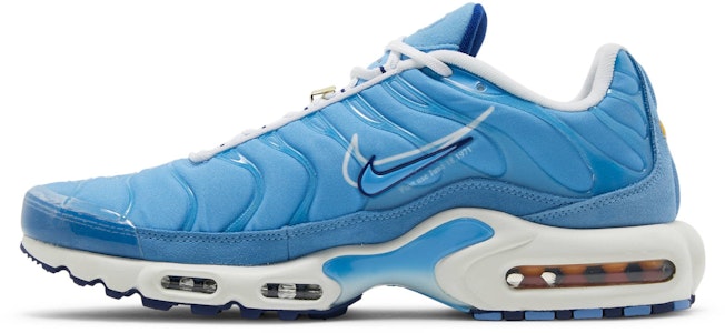 耐吉 Air Max Plus “First Use” 金扣 減震防滑耐磨 低幫運動跑步鞋 天藍 Lookbook 耐吉 Air Max Plus “First Use” 金扣 減震防滑耐磨 低幫運動跑步鞋 天藍