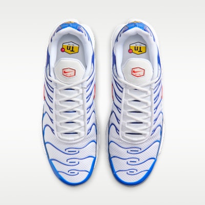 Nike Air Max Plus Putih/Biru Signal/Royal Lama/Jingga Team DM0032-107 Shop Nike Air Max Plus Putih/Biru Signal/Royal Lama/Jingga Team DM0032-107