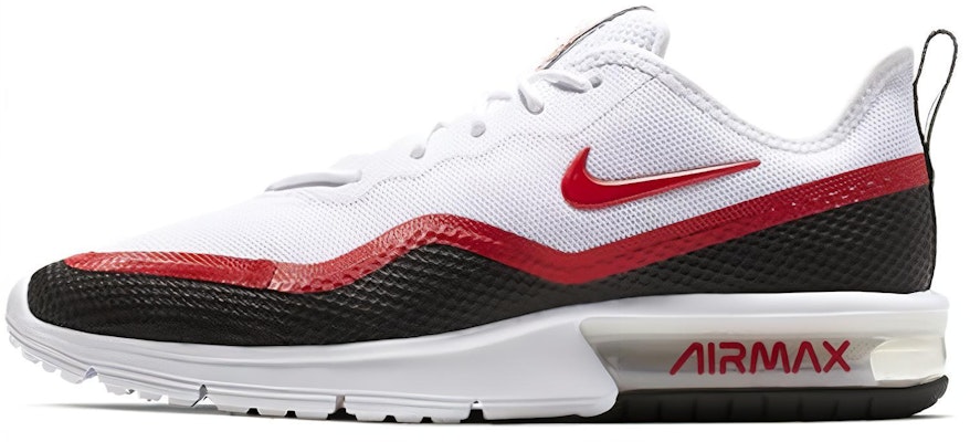 Nike Air Max Sequent 4.5 SE 'White Black University Red' BQ8823-100 Buy Nike Air Max Sequent 4.5 SE 'White Black University Red' BQ8823-100