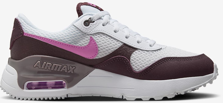 (Youth) Nike Air Max SYSTM 'White Burgundy Crush' DQ0284-116 Lookbook (Youth) Nike Air Max SYSTM 'White Burgundy Crush' DQ0284-116