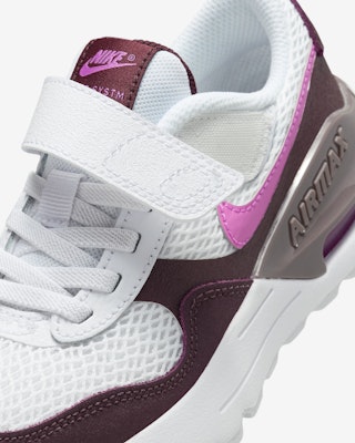 (JR) Nike Air Max SYSTM 'Blanco Burgundy Crush' DQ0285-116 Sizing (JR) Nike Air Max SYSTM 'Blanco Burgundy Crush' DQ0285-116