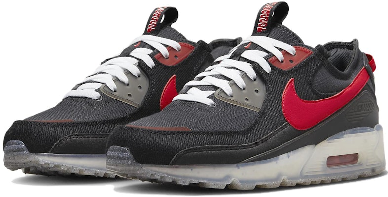 Nike Air Max Terrascape 90 百搭休閑 輕鬆舒適 減震耐磨 低筒 生活休閑鞋 男款 黑紅色 Lookbook Nike Air Max Terrascape 90 百搭休閑 輕鬆舒適 減震耐磨 低筒 生活休閑鞋 男款 黑紅色