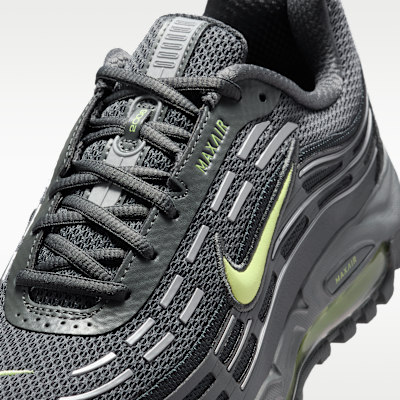 Sizing Nike Air Max TL 2.5 Kelabu Besi/Kelabu Gelap/Perak Metalik/Limau Cecair Muda FZ4110-013