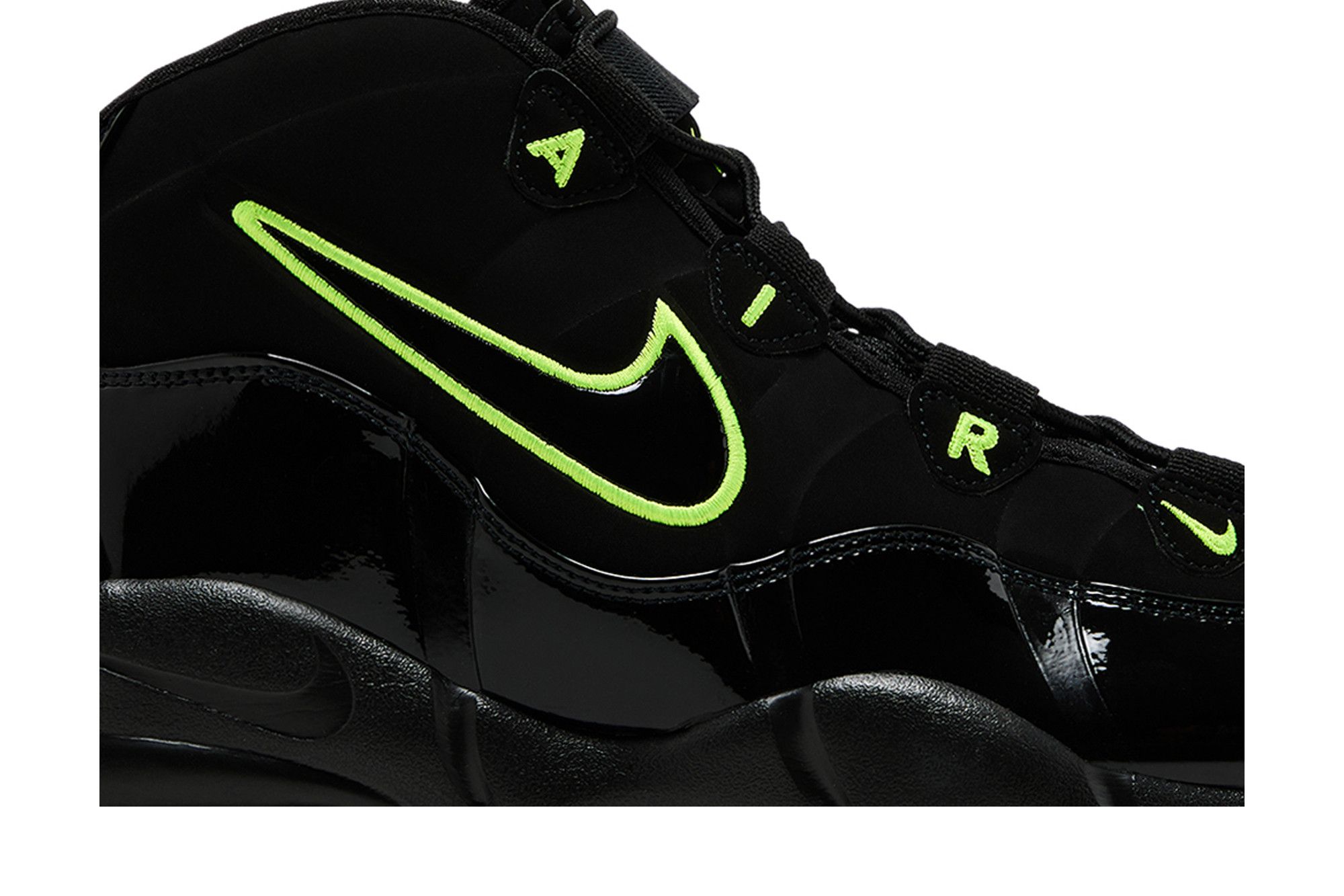 Order Nike Air Max Uptempo 2025 ''Black Volt'' Hitam Hijau Neon CK0892-001-25