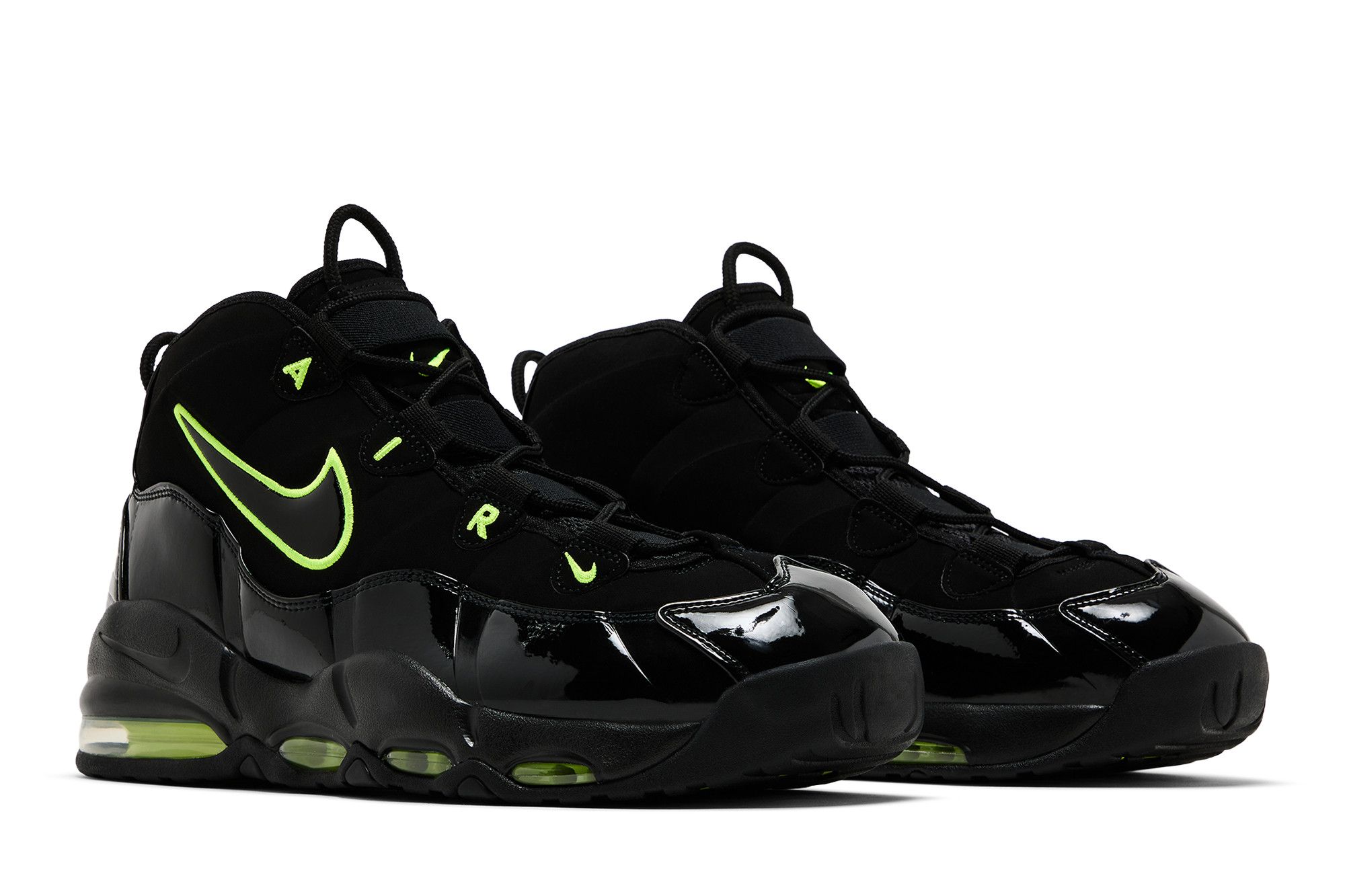 Cheap Nike Air Max Uptempo 2025 ''Black Volt'' Hitam Hijau Neon CK0892-001-25