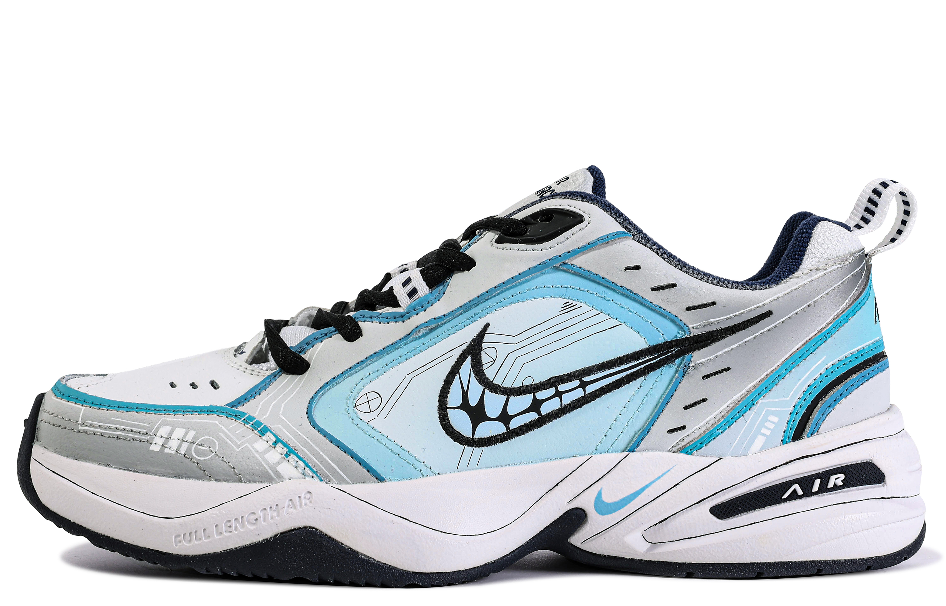 Nike Air Monarch 4 'Da Vinci New Wave Blue Grey' 圖 2