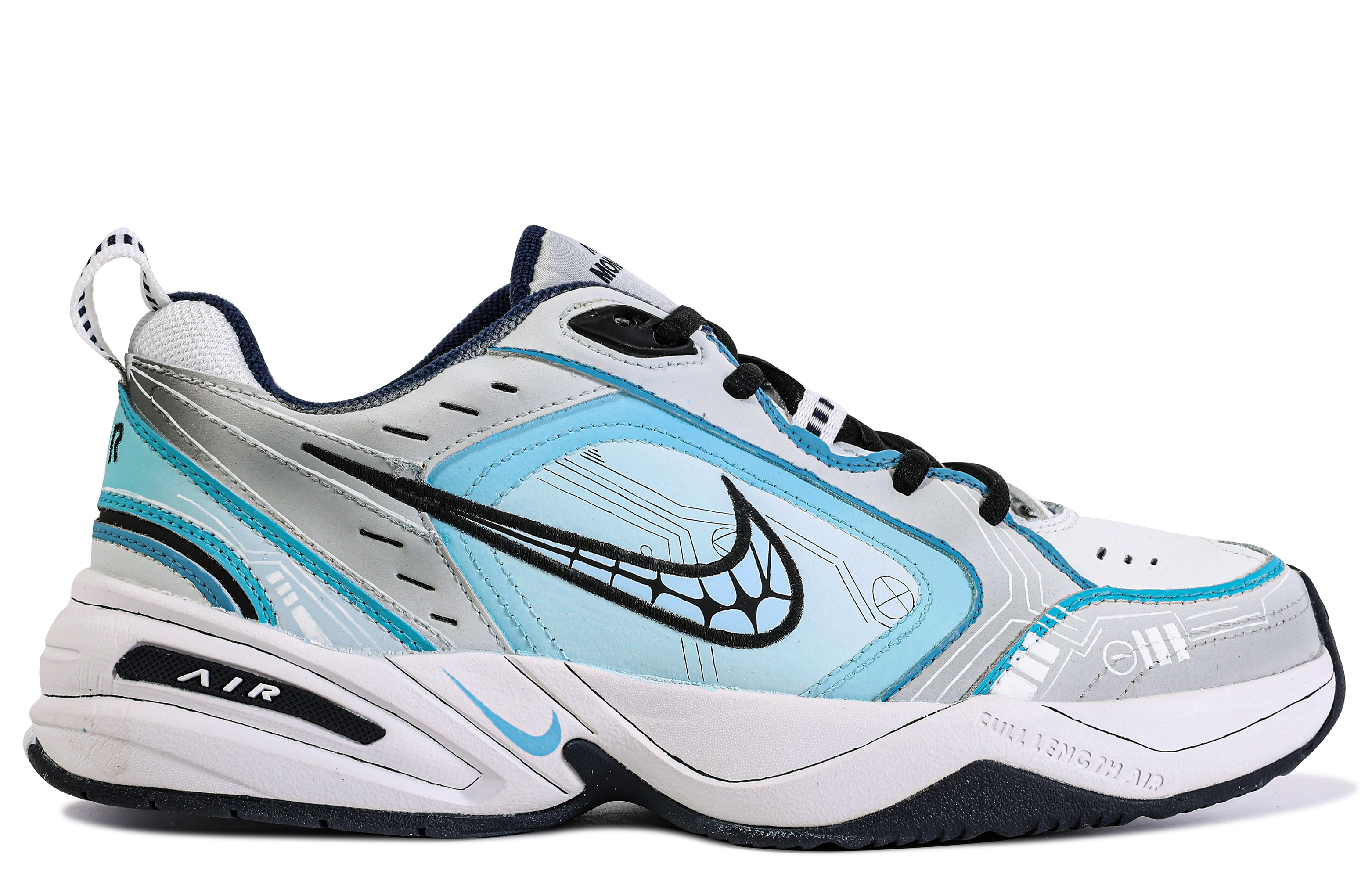 Nike Air Monarch 4 'Da Vinci New Wave Blue Grey' 圖 4