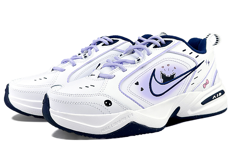 Lookbook 【定制球鞋】Nike Air Monarch 4 球場精靈 庫洛米 三麗鷗 舒適百搭 低幫 老爹鞋 男女同款 白紫色