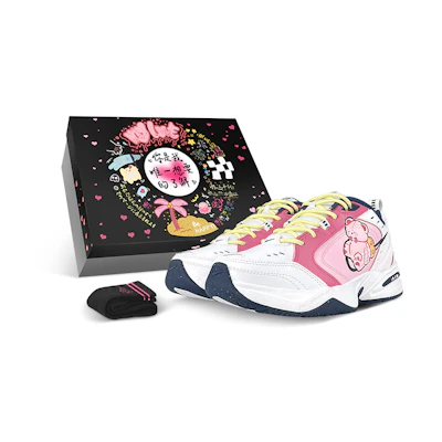 Nike Air Monarch 4 'Teddy Bear - White Pink Yellow'