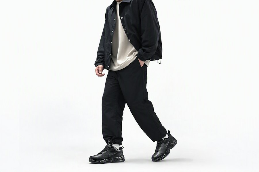 Nike Air Monarch 4 輕便運動鞋 純黑 寬版 Order Nike Air Monarch 4 輕便運動鞋 純黑 寬版