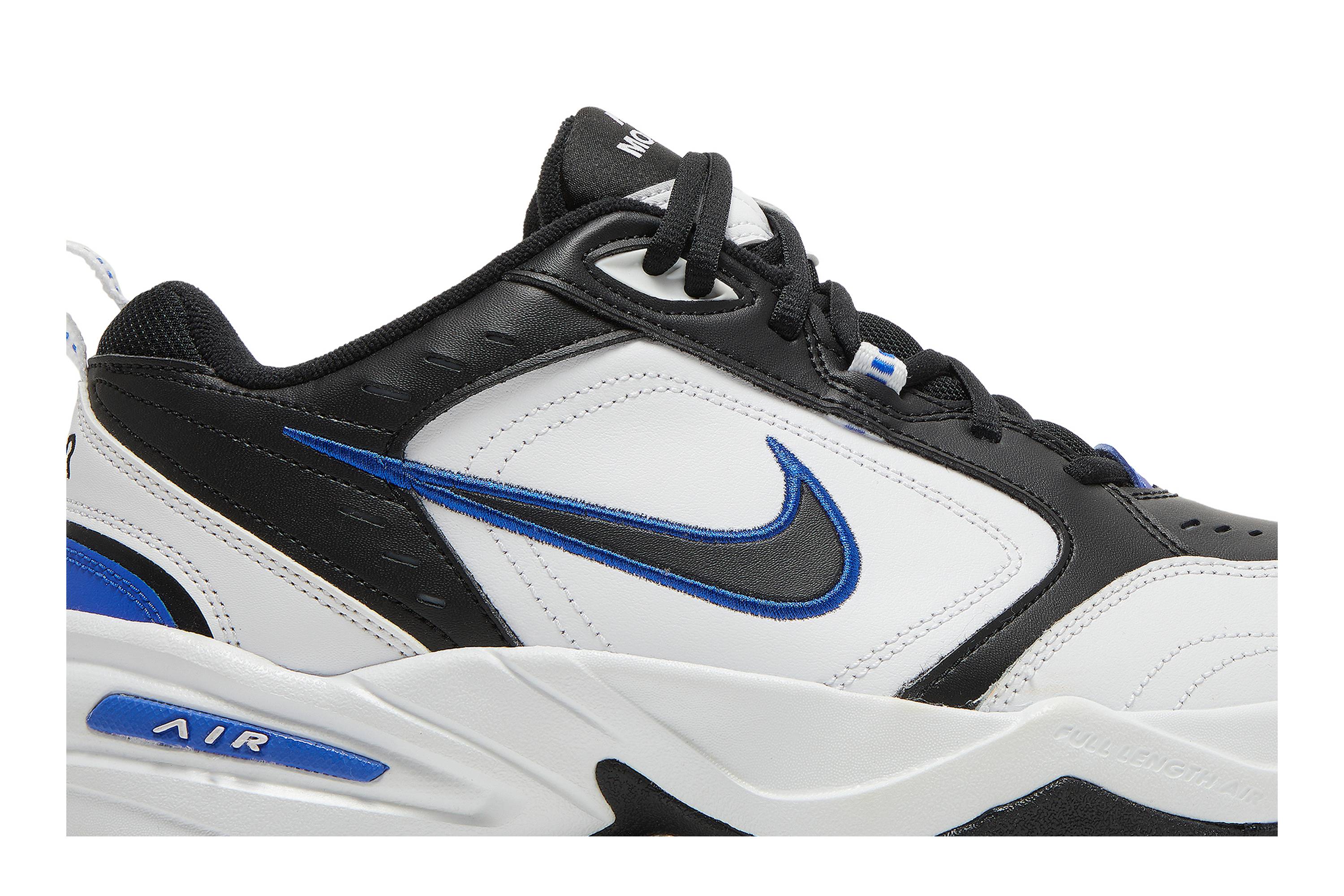 Nike air monarch iv black and white clearance