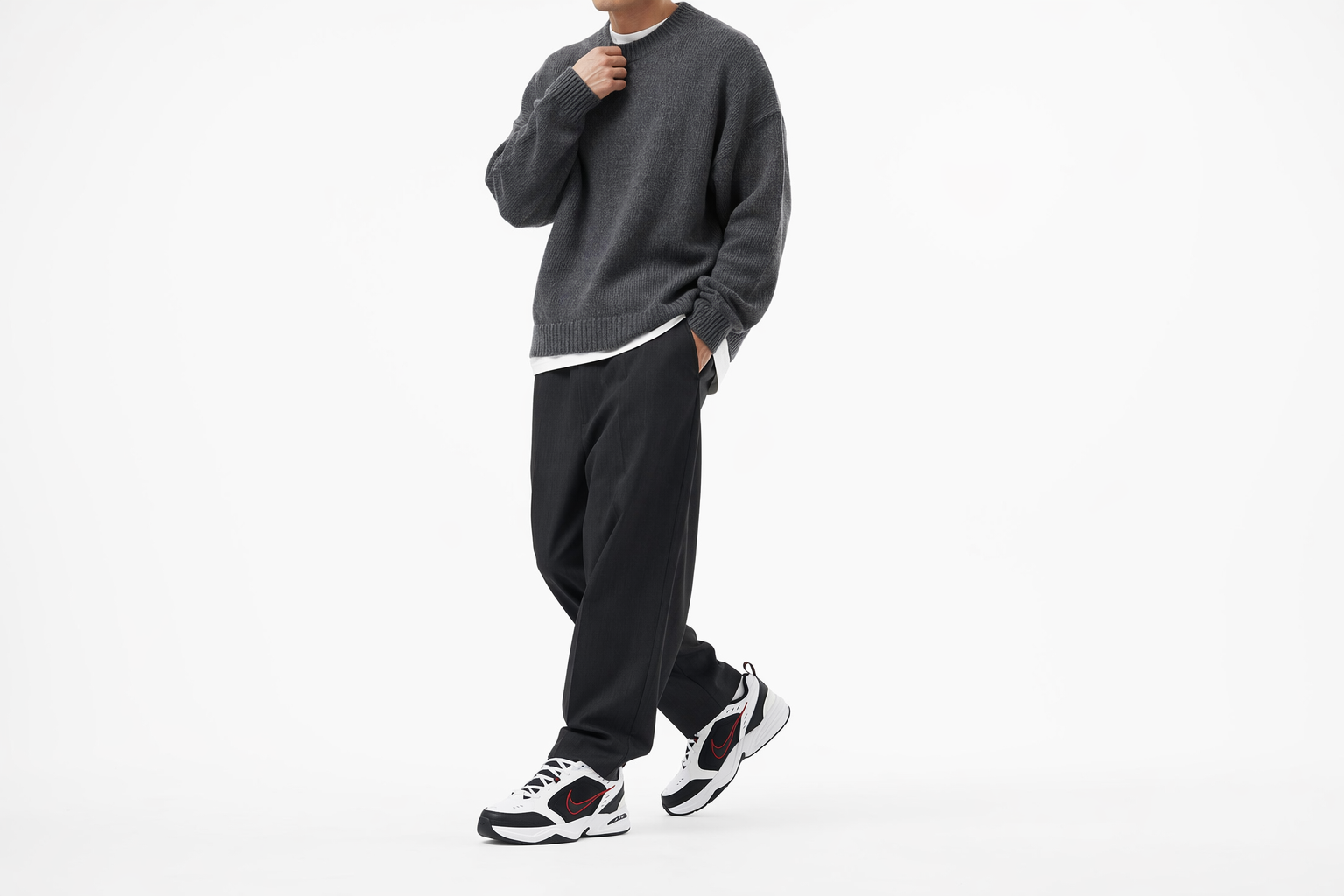 Order Nike Air Monarch IV 'White Black Red' 415445-101