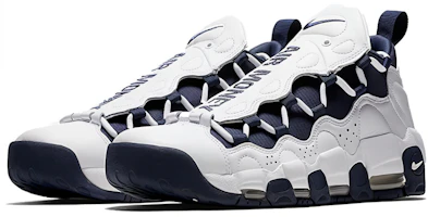 Lookbook Nike Air More Money 代表 The Bronx 低筒 復古籃球鞋 男款 藍白