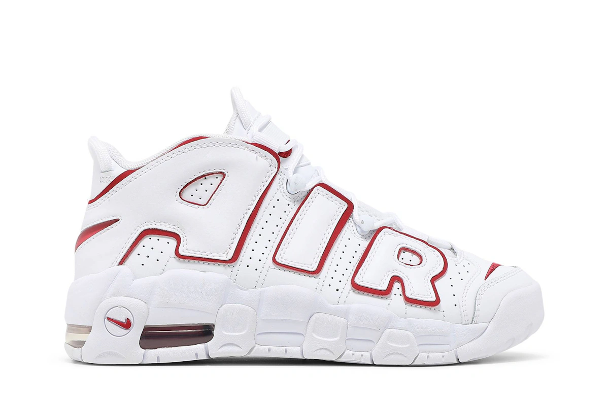 (Grade School) Nike Air More Uptempo 2021 'White Varsity Red' DJ5988-100