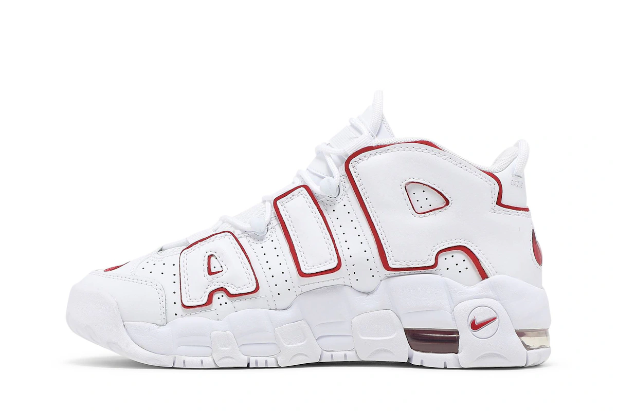 (Grade School) Nike Air More Uptempo 2021 'White Varsity Red' DJ5988-100