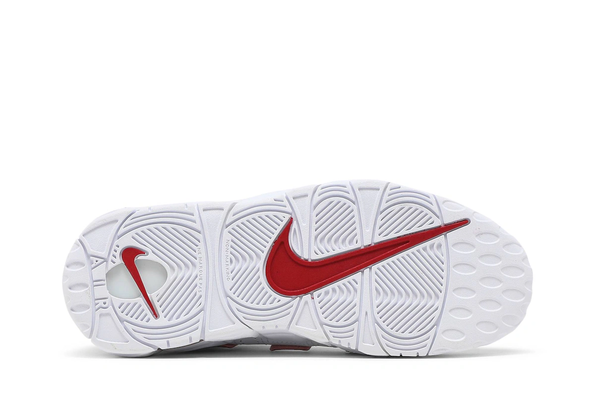 (Grade School) Nike Air More Uptempo 2021 'White Varsity Red' DJ5988-100