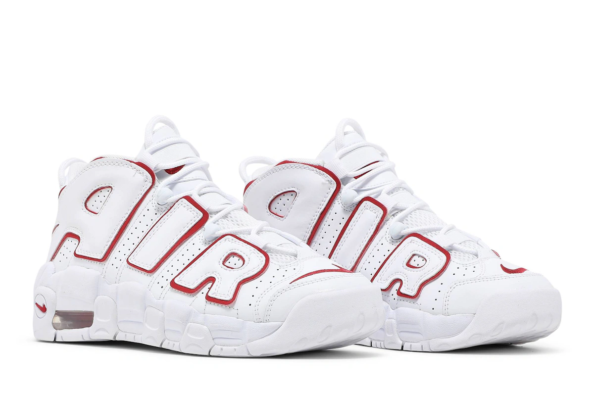 (Grade School) Nike Air More Uptempo 2021 'White Varsity Red' DJ5988-100